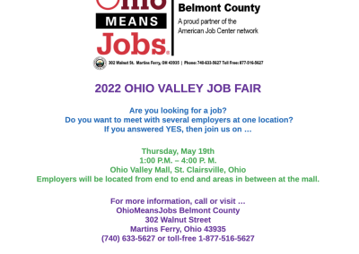 Ohio Valley Job Fair May 19th, 2022